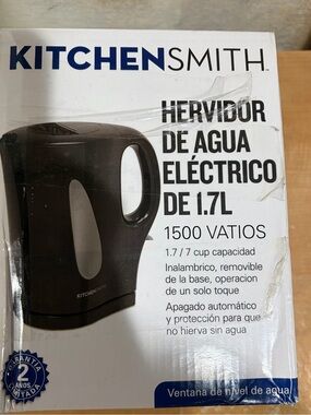 KitchenSmith 1.7L Electric Kettle in Black